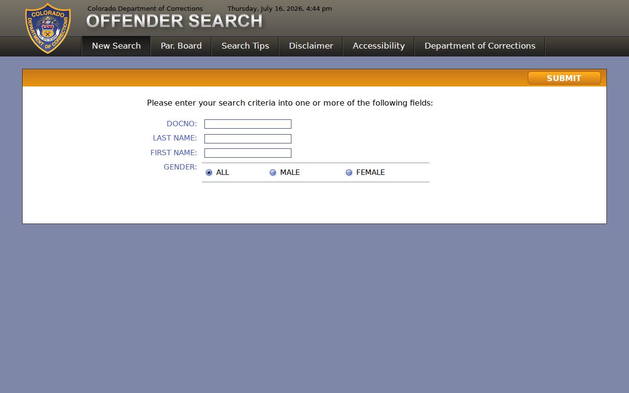 Jefferson County criminal history Colorado offender search