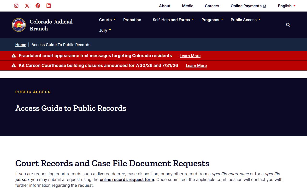 Jefferson County criminal court records access guide